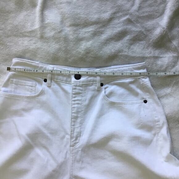 Loft White Curvy High Waist Straight Jeans - Picture 9 of 11